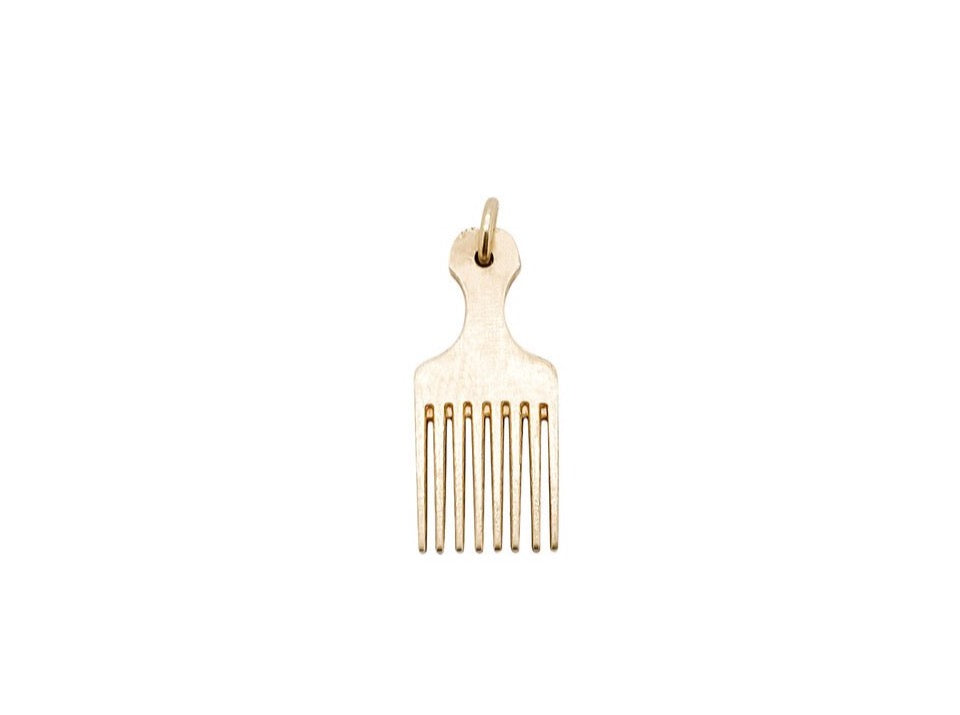Afro Pick Charm - Lauren Newton Jewelry