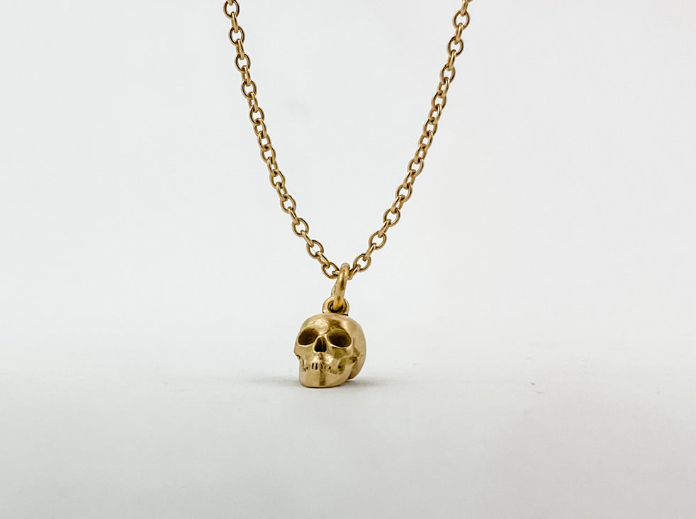 Gold Matters Skull Charm - Lauren Newton Jewelry