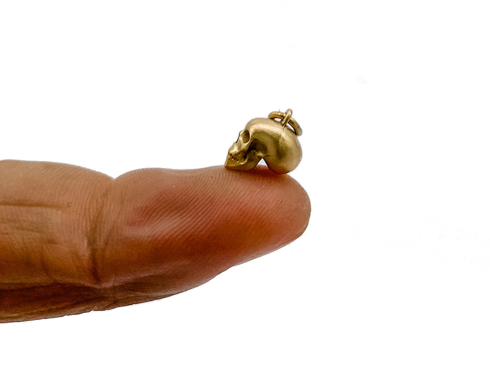 Gold Matters Skull Charm - Lauren Newton Jewelry