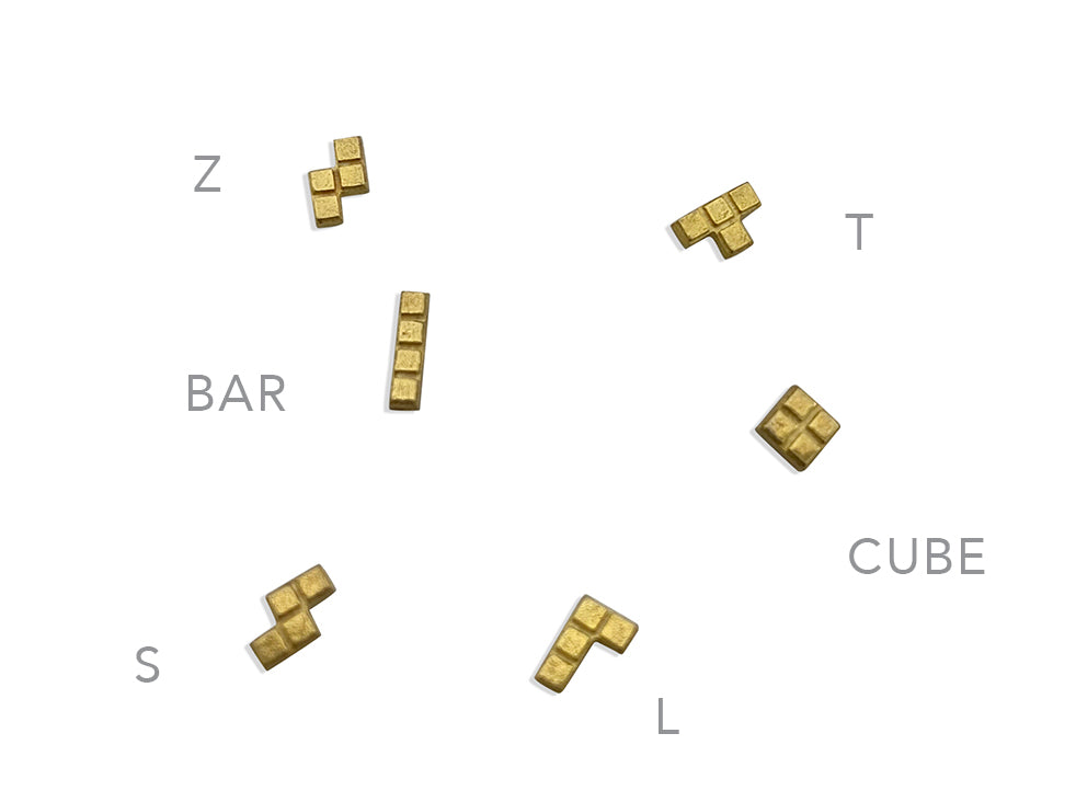 Tetris Earrings - Lauren Newton Jewelry