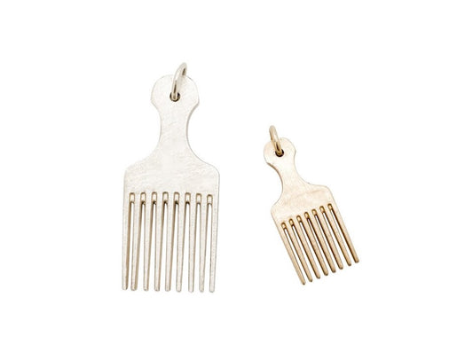 Afro Pick Charm - Lauren Newton Jewelry