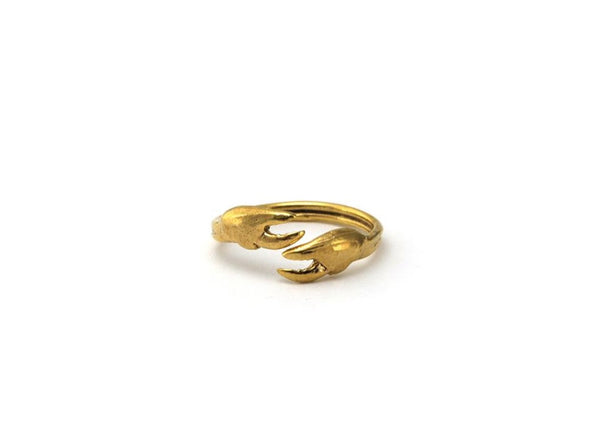 SD-SGR681 Hermit Crab Ring - Sterling Silver and 14K Gol...